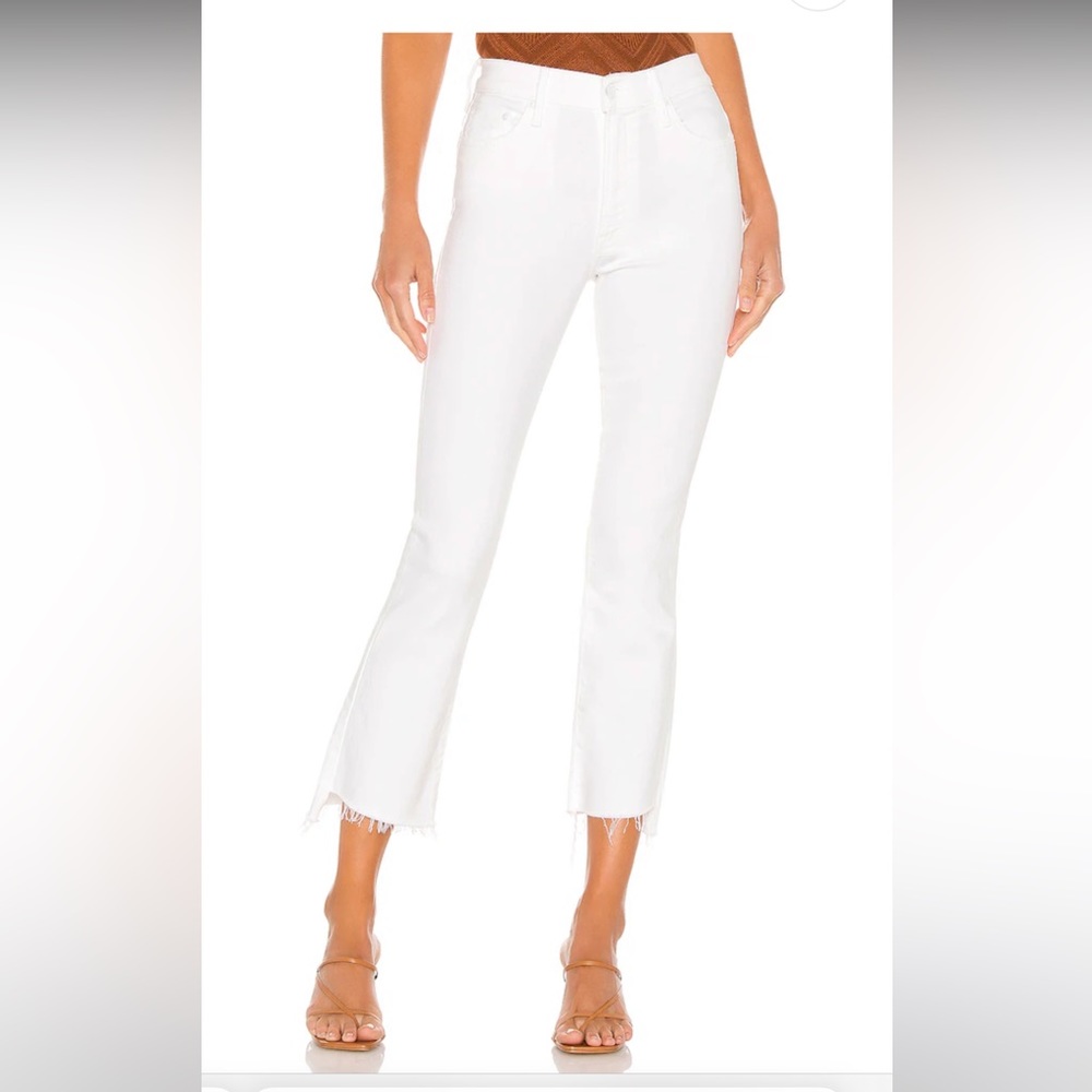 Mother Insider Crop Step Fray Jean